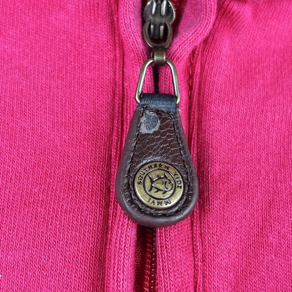 SOUTHERN TIDE The SKIPJACK Sweatshirt Mens Sz XL 1/4 Zip Pullover Sweater Berry - Picture 4 of 8